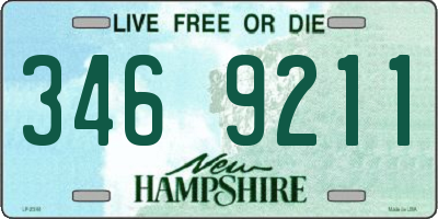 NH license plate 3469211
