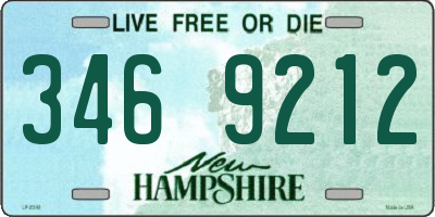 NH license plate 3469212