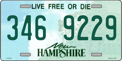 NH license plate 3469229