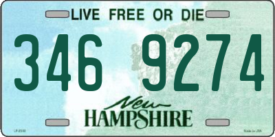 NH license plate 3469274