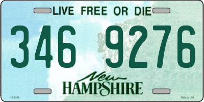NH license plate 3469276