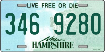 NH license plate 3469280