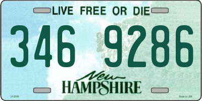 NH license plate 3469286