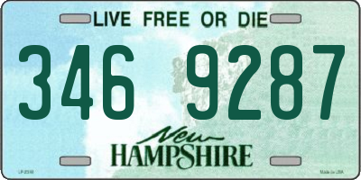 NH license plate 3469287