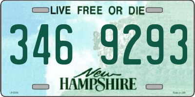 NH license plate 3469293