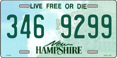NH license plate 3469299
