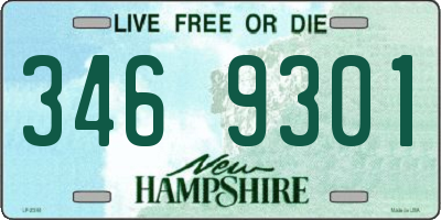 NH license plate 3469301