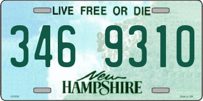 NH license plate 3469310