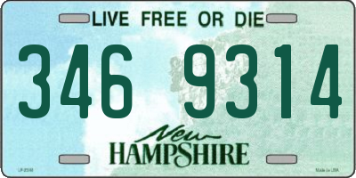 NH license plate 3469314