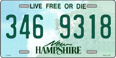 NH license plate 3469318