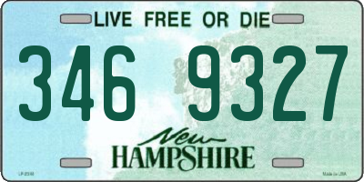 NH license plate 3469327