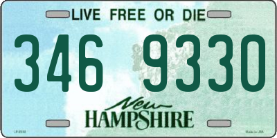 NH license plate 3469330