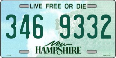 NH license plate 3469332