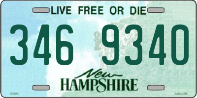 NH license plate 3469340