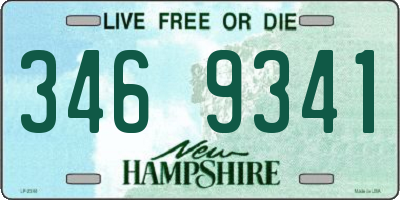 NH license plate 3469341
