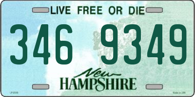 NH license plate 3469349