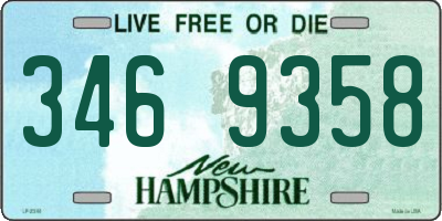 NH license plate 3469358