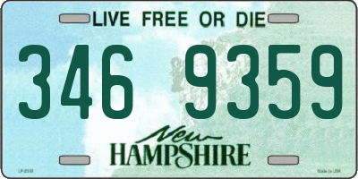 NH license plate 3469359