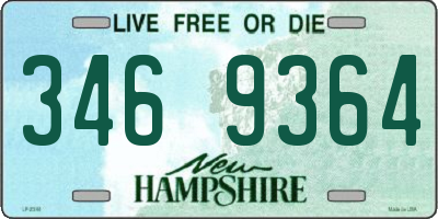 NH license plate 3469364
