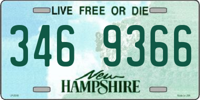 NH license plate 3469366