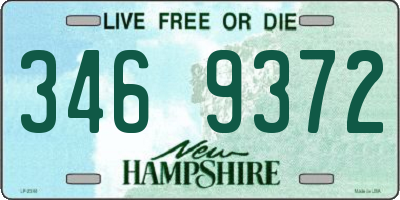 NH license plate 3469372