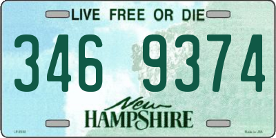 NH license plate 3469374