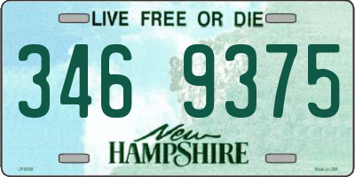 NH license plate 3469375