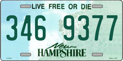 NH license plate 3469377