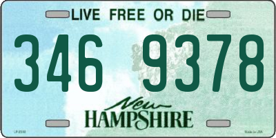 NH license plate 3469378