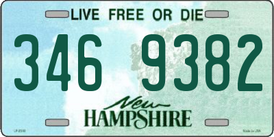 NH license plate 3469382