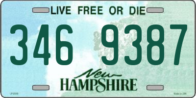 NH license plate 3469387
