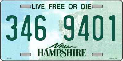 NH license plate 3469401