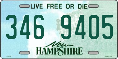 NH license plate 3469405