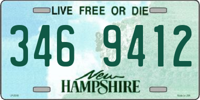 NH license plate 3469412