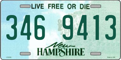 NH license plate 3469413
