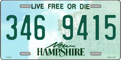 NH license plate 3469415
