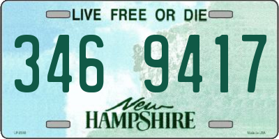 NH license plate 3469417