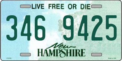 NH license plate 3469425