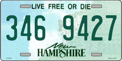 NH license plate 3469427