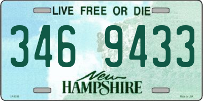 NH license plate 3469433