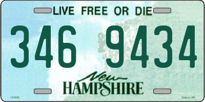 NH license plate 3469434
