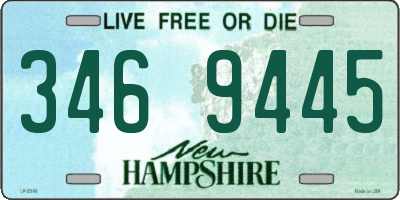 NH license plate 3469445