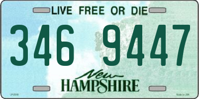 NH license plate 3469447