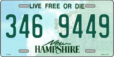 NH license plate 3469449