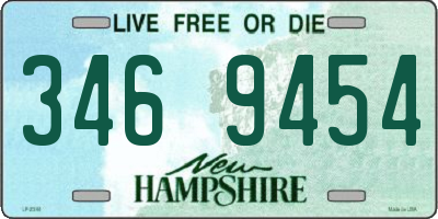 NH license plate 3469454
