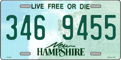 NH license plate 3469455