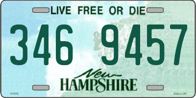 NH license plate 3469457