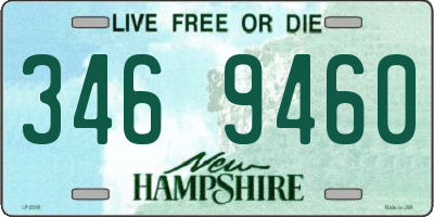NH license plate 3469460