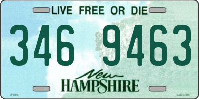 NH license plate 3469463