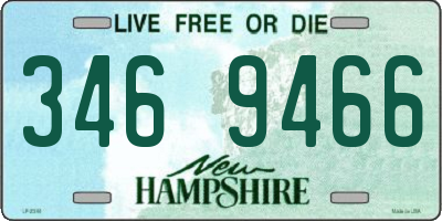 NH license plate 3469466